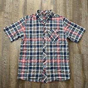 Outdoor Research Jinx Plaid Short Sleeve Button Shirt Mens Size XL